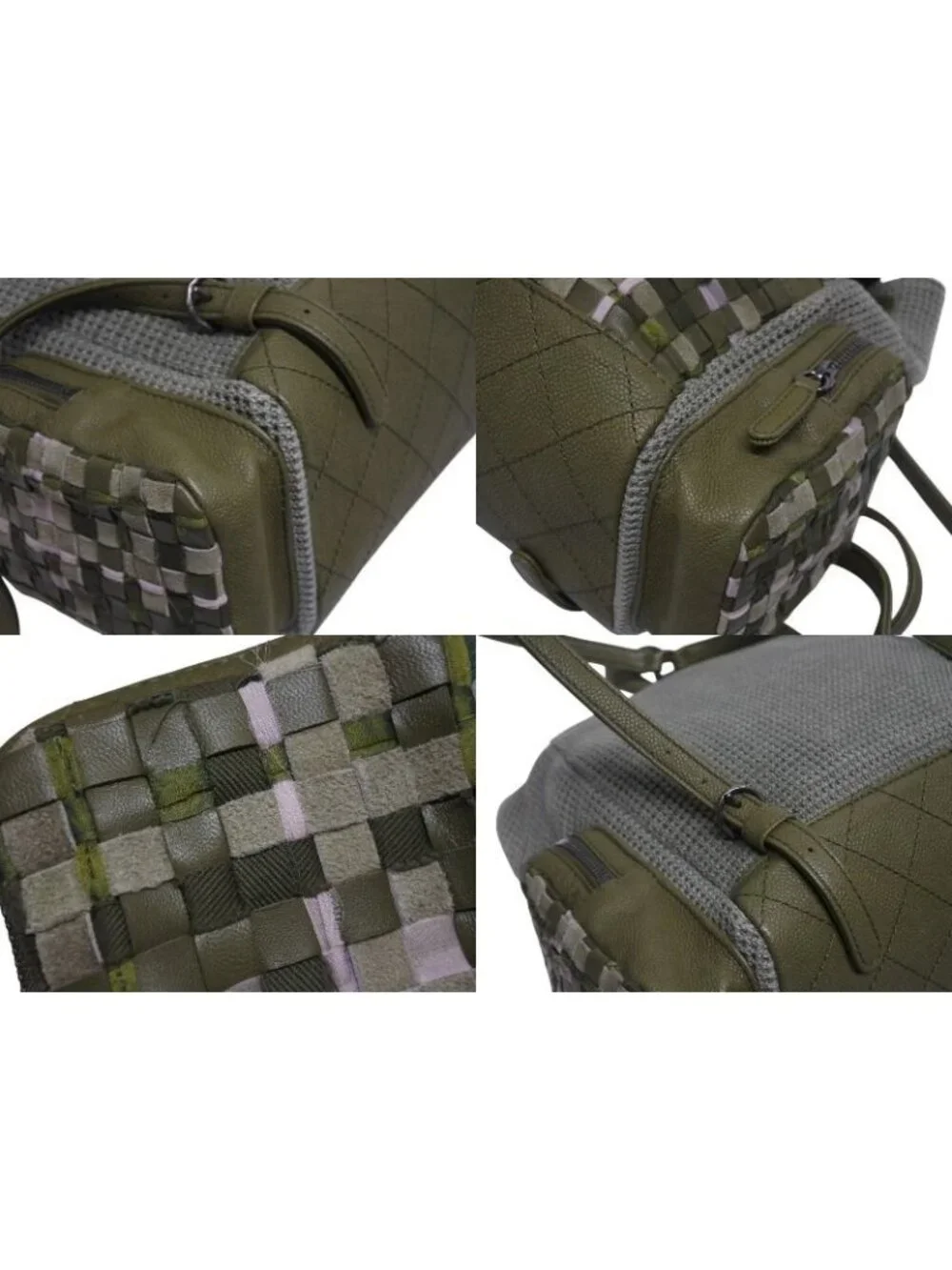 Chanel Backpack CC Logo Cuban Pocket Tweed Canvas Cruise Collection